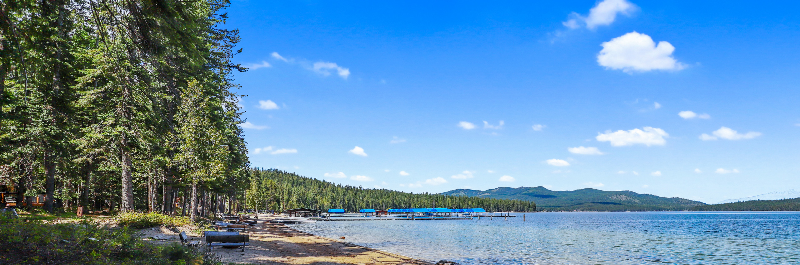 A summer day on the beach at Hill’s Resort on Priest Lake.